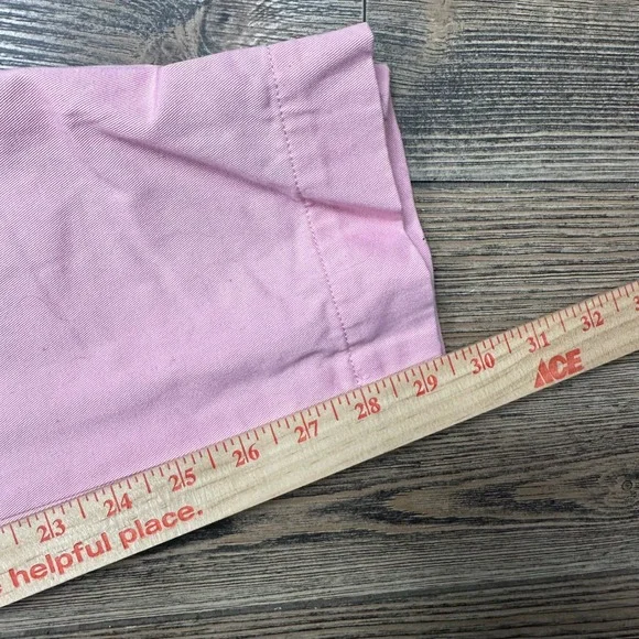 Polo Ralph Lauren Mens Chino Pants Pink Cotton Straight Leg 31x30 - Picture 8 of 10